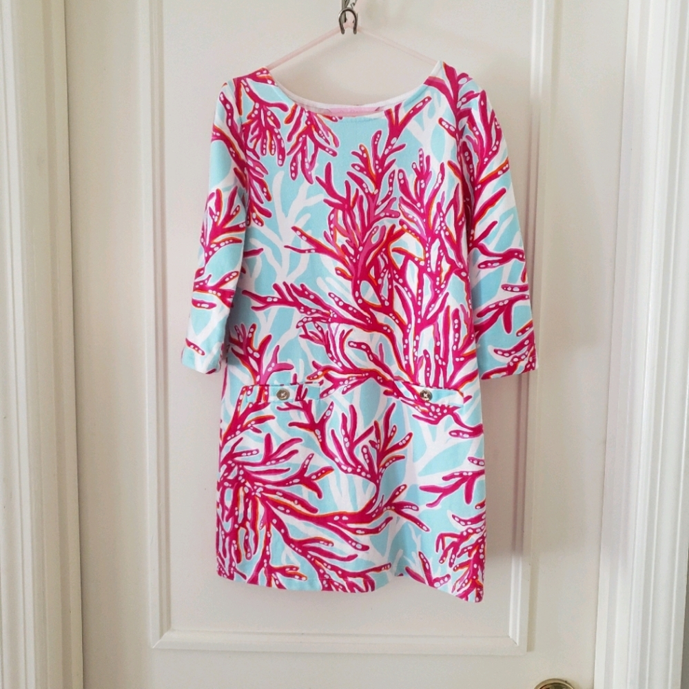Lilly Pulitzer Girls Dress in Underwater Escape